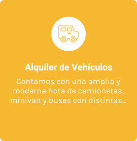 Alquiler de Vehículos Contamos con una amplia y moderna flota de camionetas, minivan y buses con distintas...